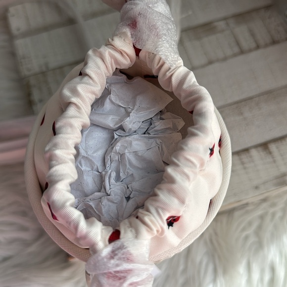 Nwt Kate spade other Dottie embroidered straw Dottie ladybug cylinder bag - Picture 11 of 13